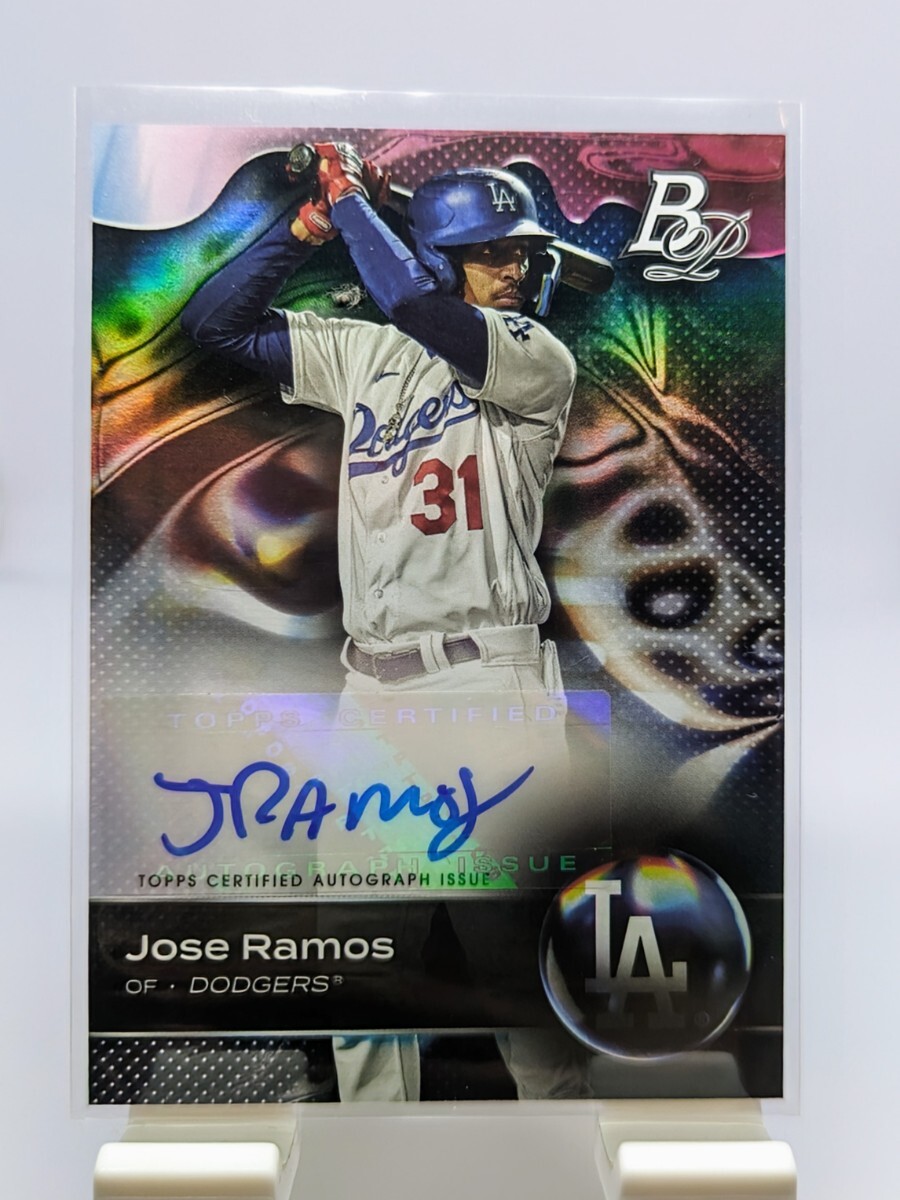 【1円スタート】Jose Ramos - 2023 Topps Bowman Platinum Top Prospect Autograph / Dodgers ドジャース 直筆サイン トッププロスペクト_画像1