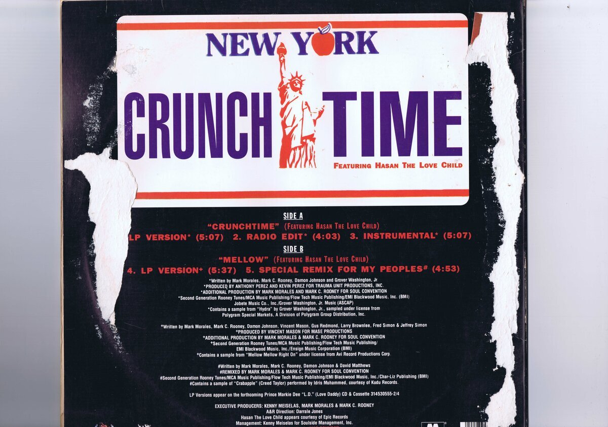 US盤 12inch Prince Markie Dee / Crunch Time 42286-0379-1_画像2