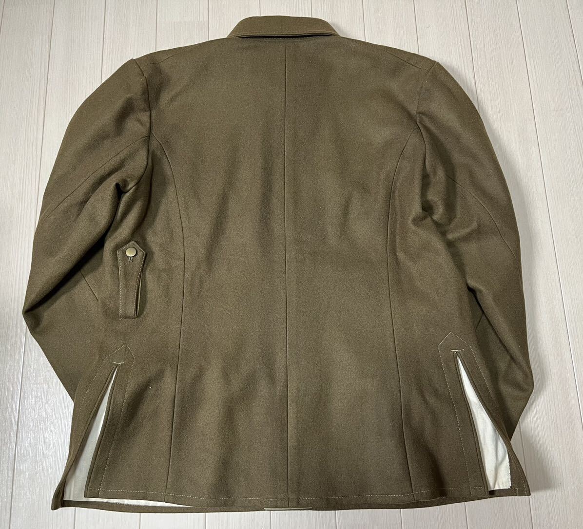 美品 日本陸軍 九八式冬衣袴+帯革 精巧複製の画像2