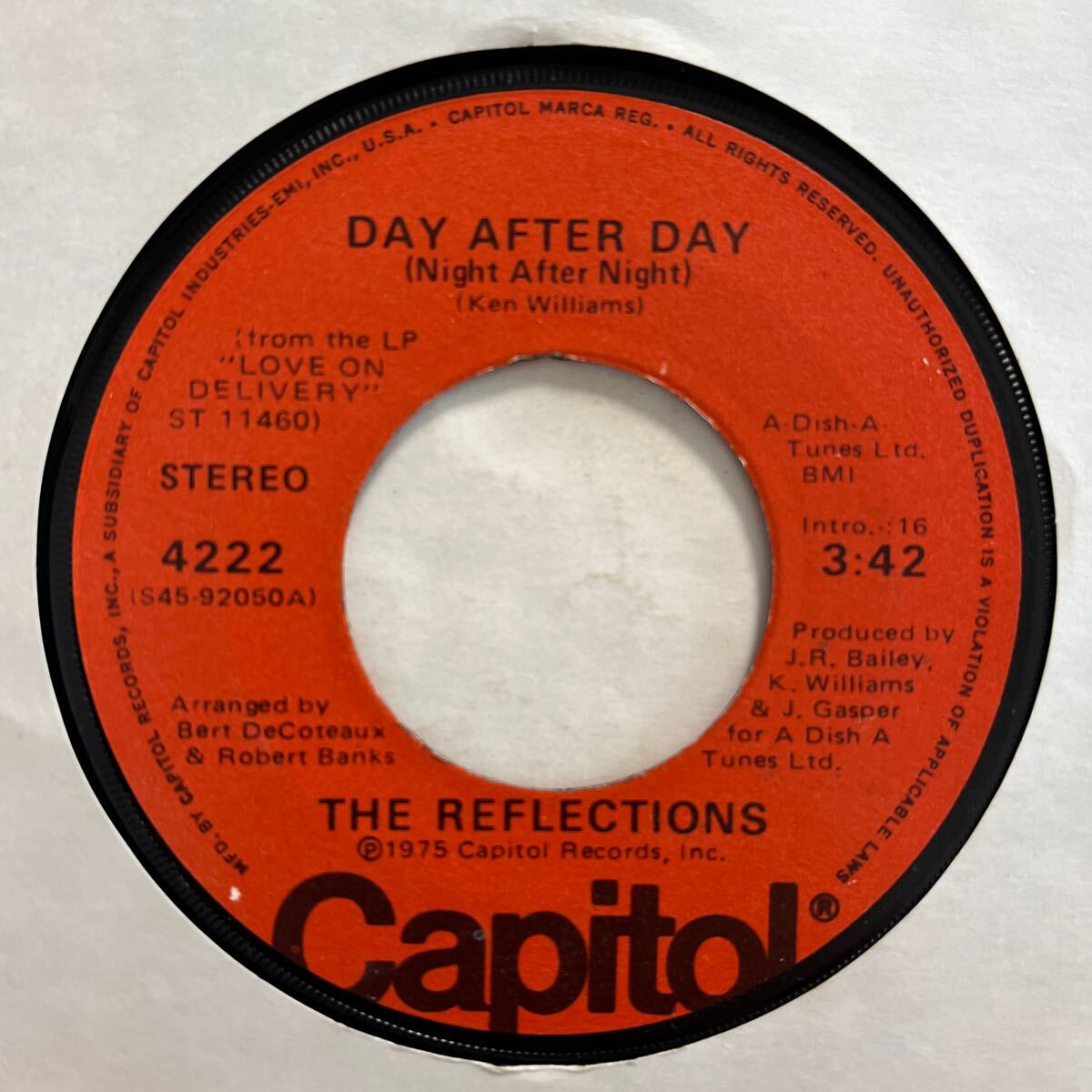 US record 7 -inch THE REFLECTIONS # DAY AFTER DAY / ARE YOU READY