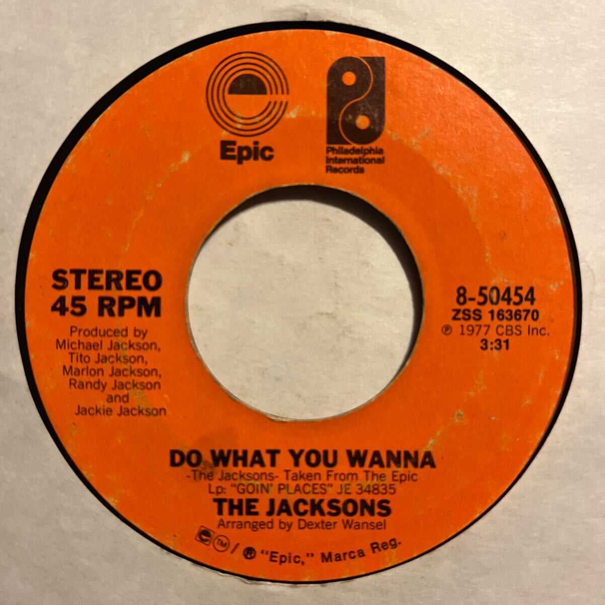 US盤 7インチ　THE JACKSONS # GOIN' PLACES / DO WHAT YOU WANNA_画像2