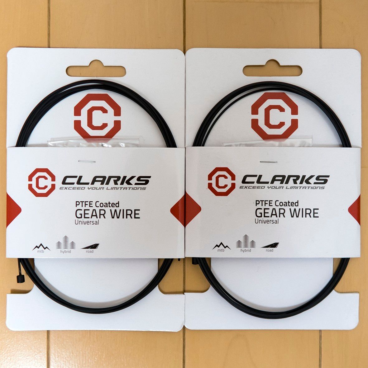 新品 送料無料 CLARKS PTFE Coated GEAR WIRE 2本 シマノ 互換