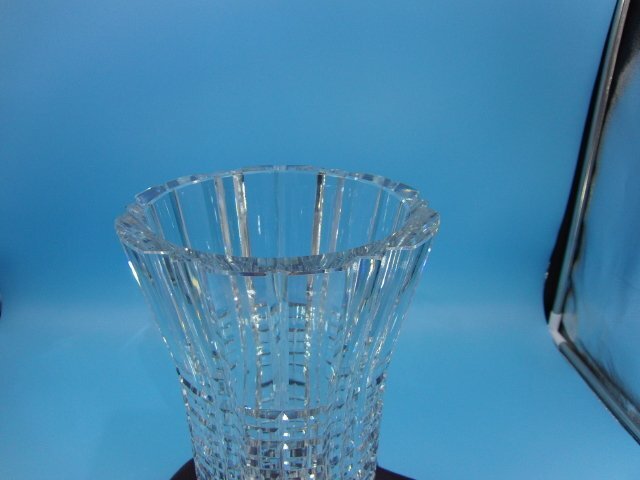 特選品 CD-6 KAGAMI CRYSTAL カガミ クリスタル 花瓶 花入れ 花器 花生け インテリア ガラスの画像5