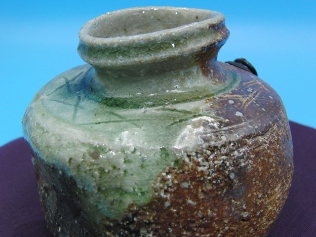 今月のお買い得品 YD-36 信楽焼 掛花入 花瓶 花器 花生 茶道具 華道 陶磁器の画像3