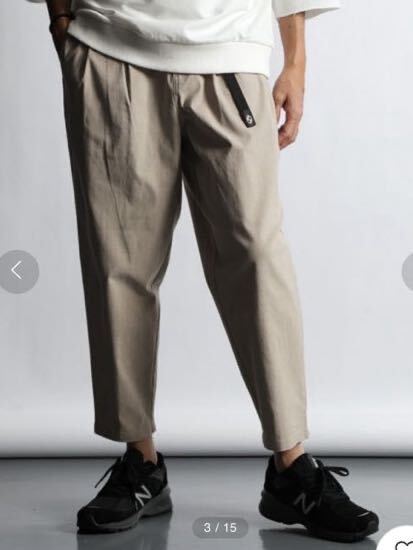 The DUFFER of ST GEORGE WEBBING BELT WIDE PANTS テーパード The DUFFER of ST GEORGE WEBBING BELT WIDE PANTS テーパード
