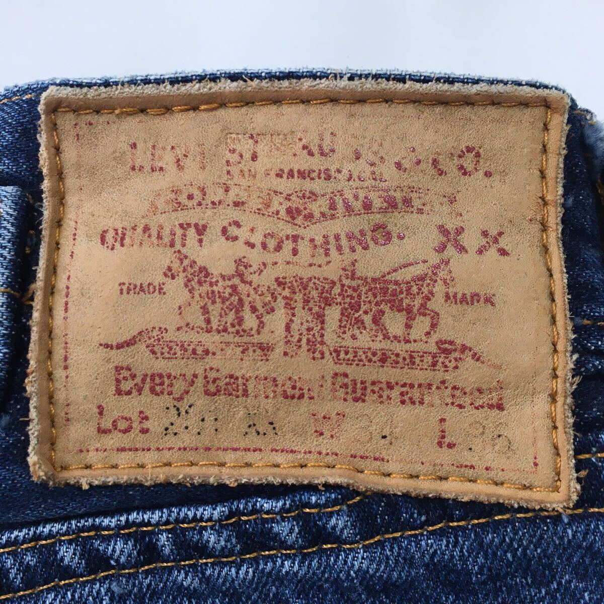 USA製Levi’sリーバイス201XXヴィンテージ復刻ジーンズ33デニムパンツメンズ赤耳 ビッグEバレンシア555アメリカ製革パッチBIGE廃盤501XX