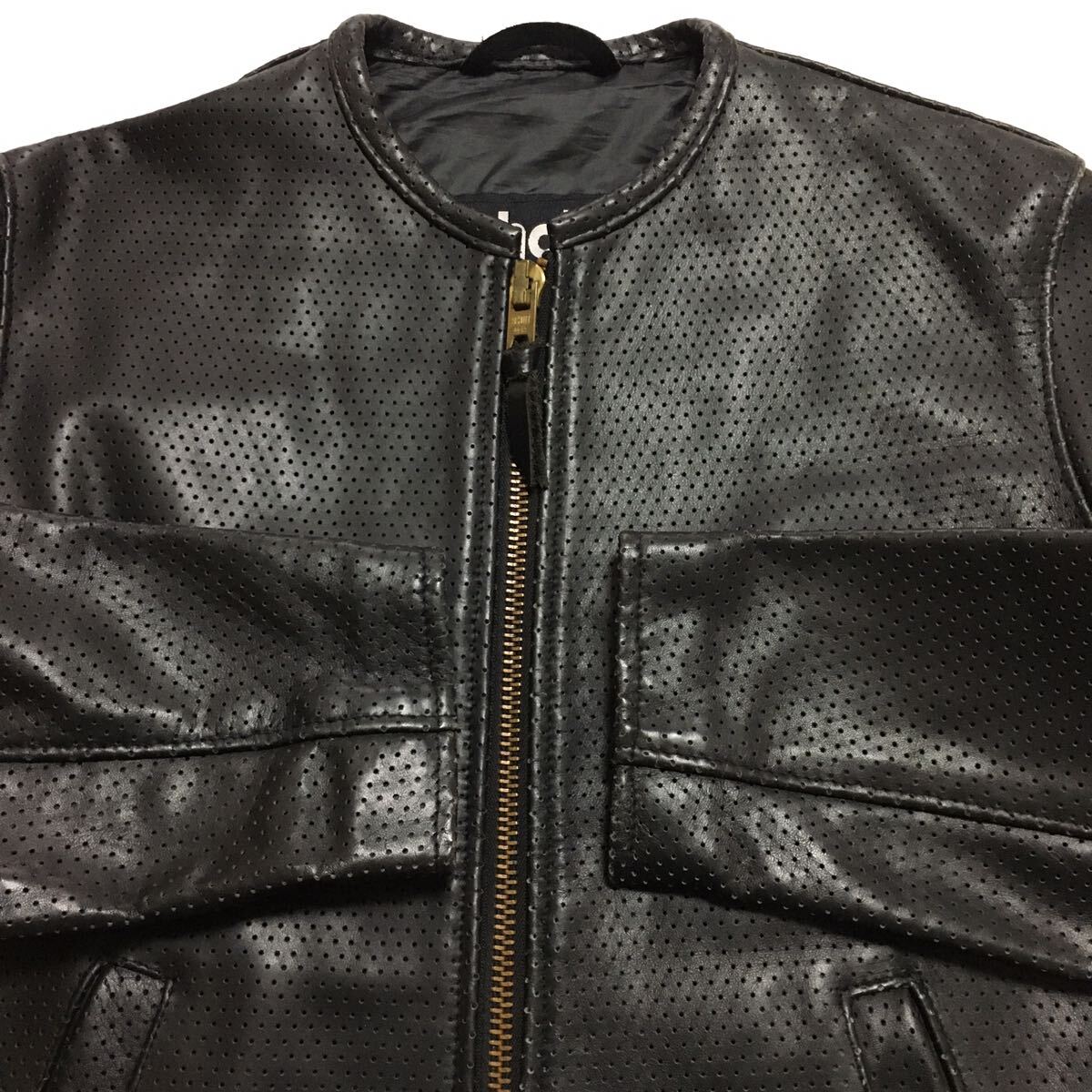 超希少SCHOTTショット シングルライダースジャケットMパンチング 超希少SCHOTTショット シングルライダースジャケットMパンチング