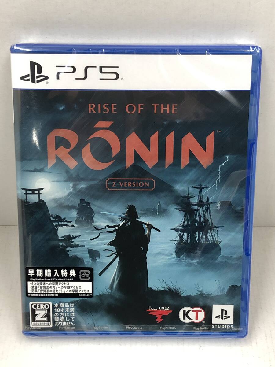 GS240412-04O/ 新品未開封 PS5ソフト ライズオブローニン Rise of the Ronin Z version playstation5 プレイステーション5 早期購入特典付の画像1