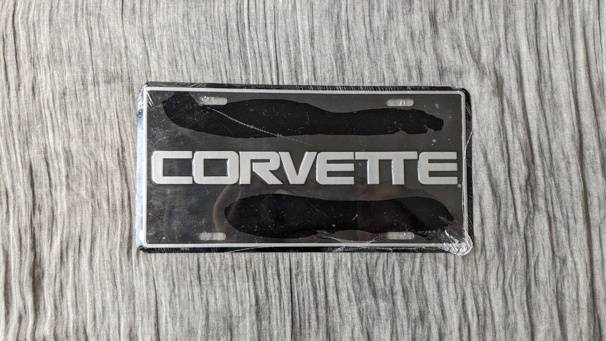 CORVETTE ナンバープレート ブラック
