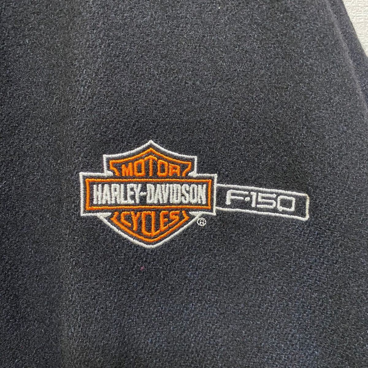 HARLEY-DAVIDSON Harley Davidson блузон куртка вышивка Logo балка and защита чёрный L размер 