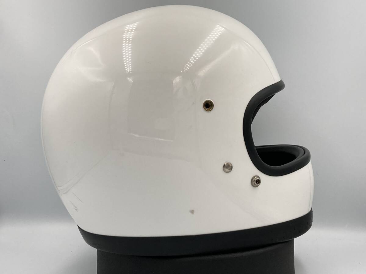 2021年製 BELL STAR2 ベル スター2 ホワイト フェイスヘルメット Mサイズ 復刻 族ヘル レトロ フルフェイスの画像3