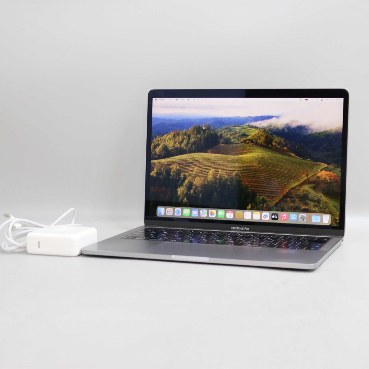 1円スタート Apple MacBook Pro 13インチ, 2019, Thunderbolt 3ポート x 2 (Core i5-8257U/メモリ16GB/SSD250GB/macOS 14/スペースグレイ)の画像1