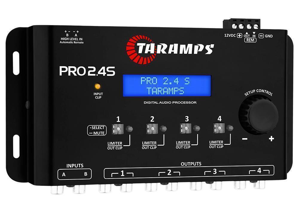 Taramps PRO2.4S　プロセッサー デジタル クロスオーバー 4ch　カースピーカー カーオーディオ カーステレオ 外向き 重低音_画像2