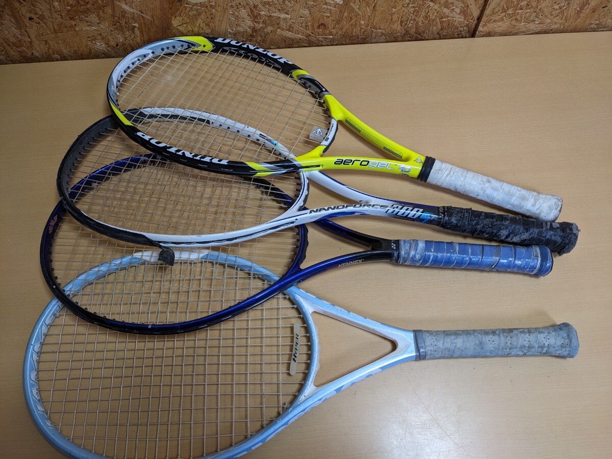 テニス ラケット ジャンク品 HAMMER PRO KENNEX ALLIA NOE YONEX DUNLOP  テニスラケットの画像1