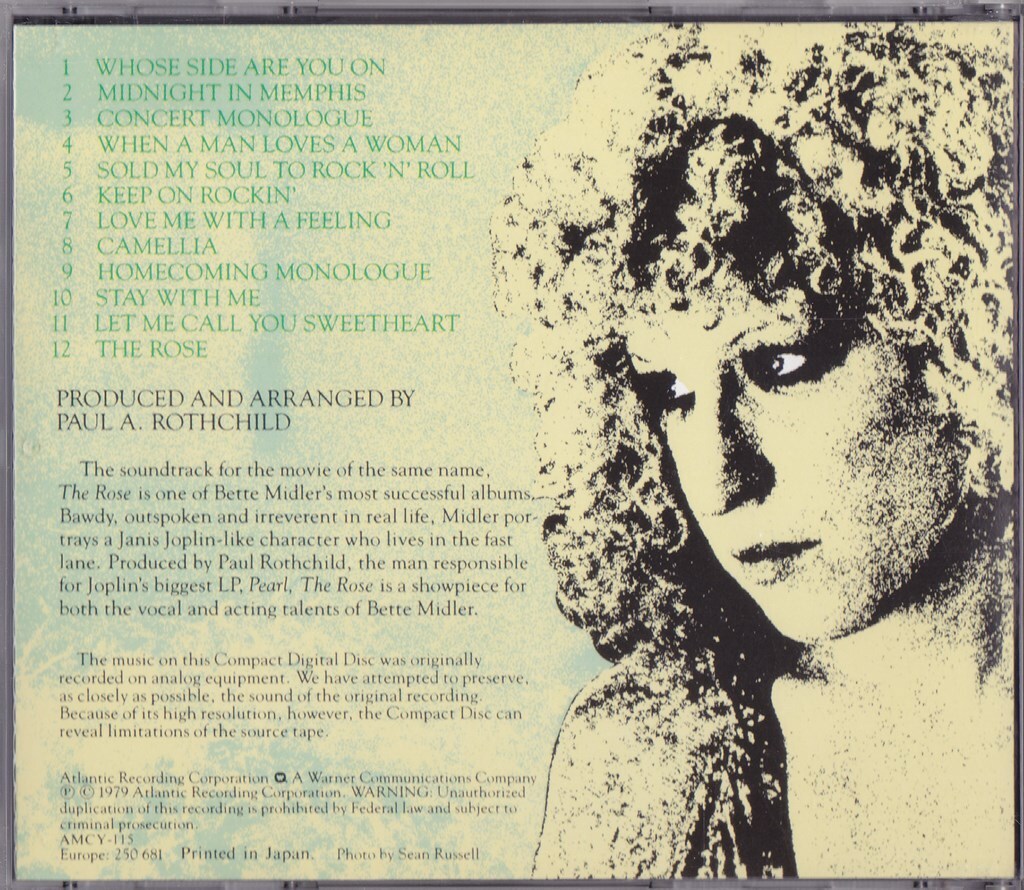 ベット・ミドラー / BETTE MIDLER / ローズ /中古CD!!69819/Cの画像4