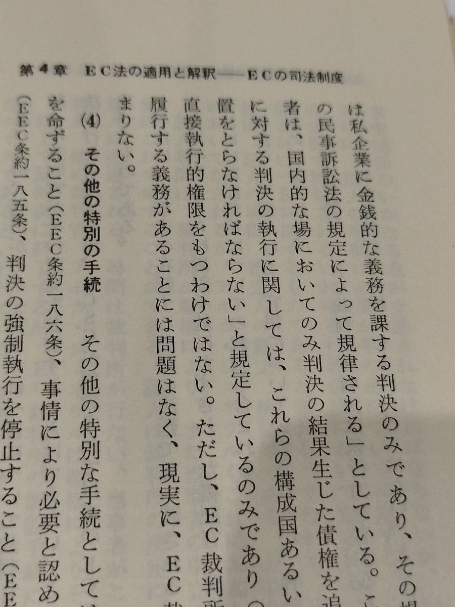 概説EC法 新しいヨーロッパ法秩序の形成　大谷良雄　有斐閣【ac02f】_画像5