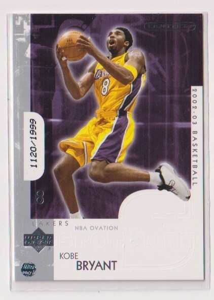 2002-03 UD Ovation Kobe Bryant Spot Light card #1120/1999の画像1