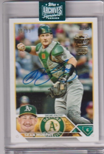 2024 Topps Archives Signature Sean Murphy Athletics Autograph card #99/99_画像1