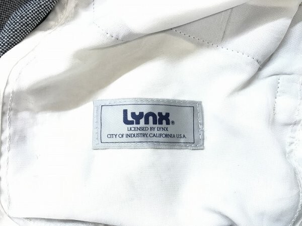 LYNX リンクス メンズ ゴルフ パイル センタープレス パンツ 97 グレー_画像2