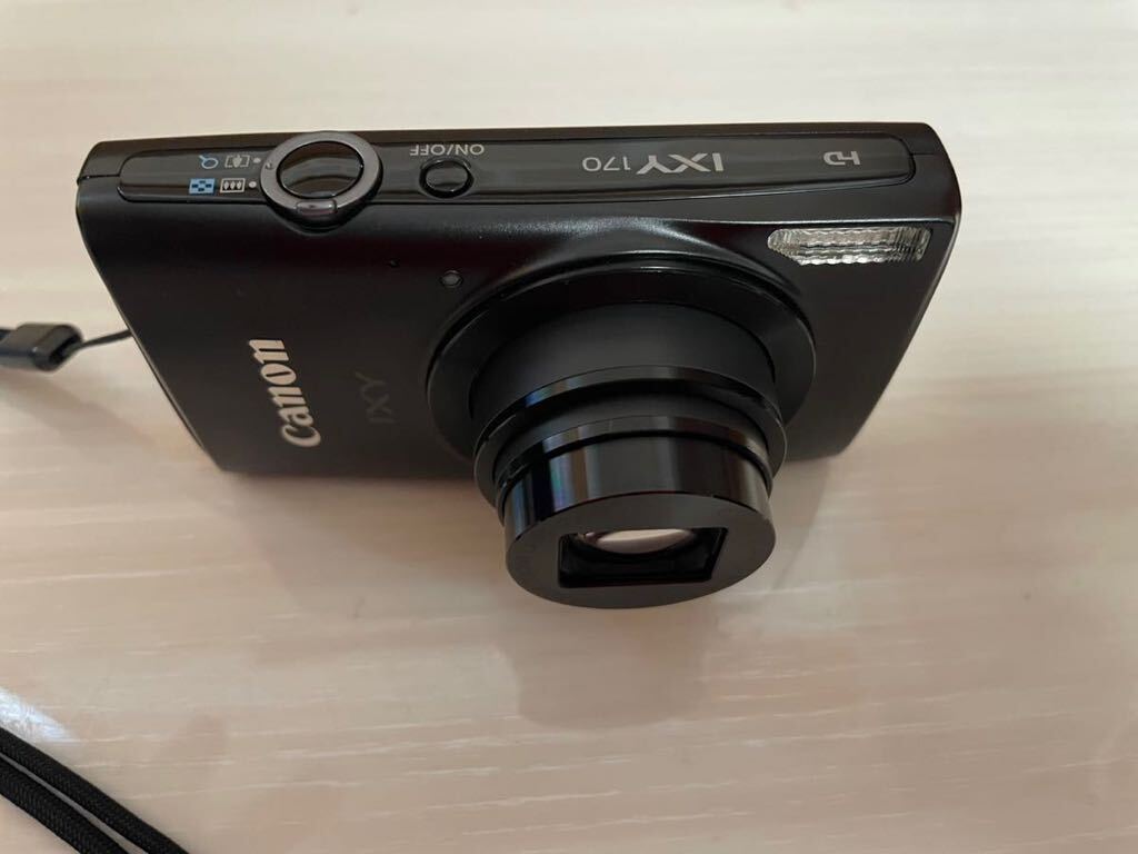 【デジカメ】Canon IXY170 キャノン DIGITAL コンパクトデジタルカメラ ブラック ソフトケース_画像2