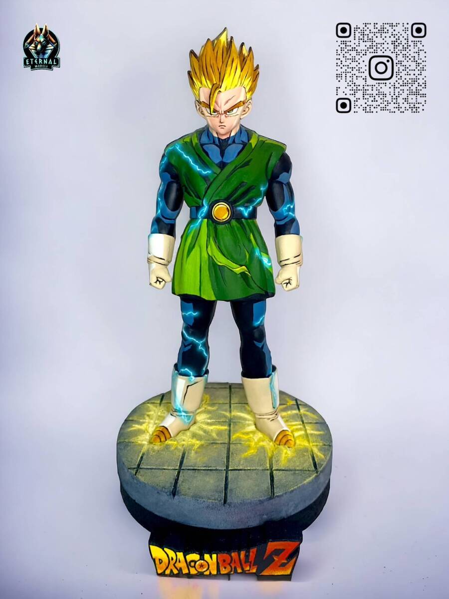 ドラゴンボールZ Dragon Ball Z 超サイヤ人 孫悟飯 Super Saiyan Son Gohan フィギュア リペイント 二次元彩色_画像3