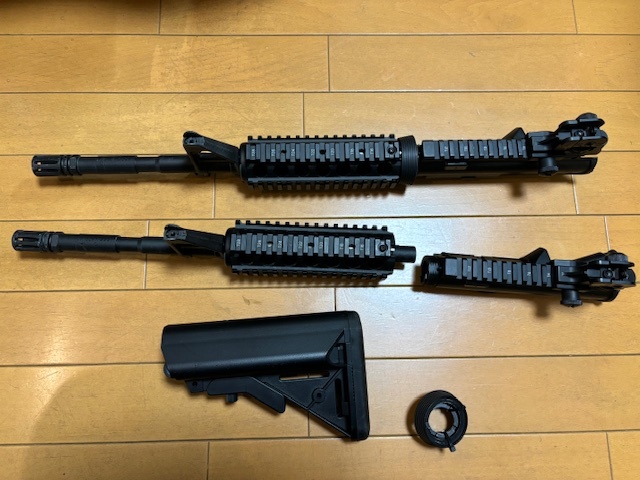 東京マルイ SOPMOD M4 次世代電動ガン ハンドガード・アッパーレシーバー2点 ストック1点の画像3