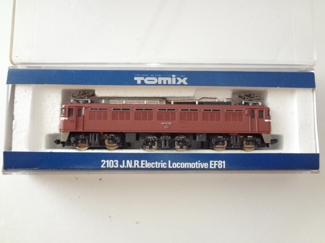 美品★TOMIX 2103 国鉄EF81形 電気機関車 動作確認済み トミックス Nゲージ 鉄道模型 送料350円の画像1