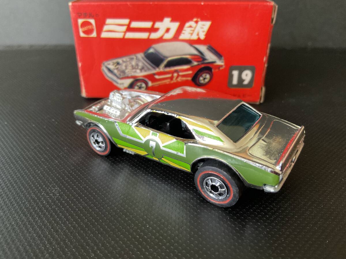 ホットウィール 赤箱ミニカ 美品 ヘビーシェビー 67カマロ 67camaro レッドライン 香港製 スポイラーズの画像8