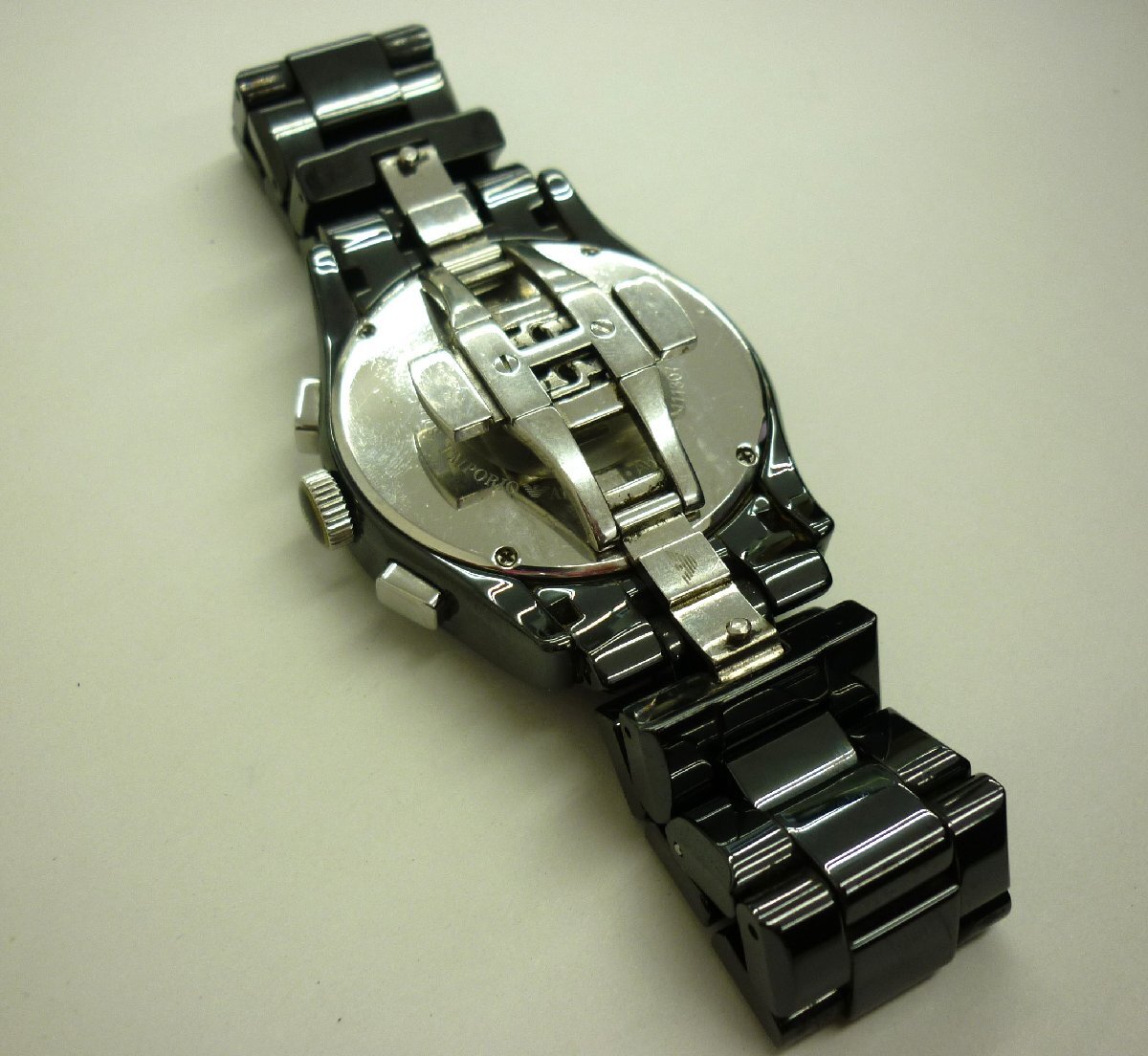 桐生店【現状品】k4-42 エンポリオアルマーニ EMPORIO ARMANI CERAMICA セラミカ 腕時計 AR-1400 電池切れ 動作未確認
