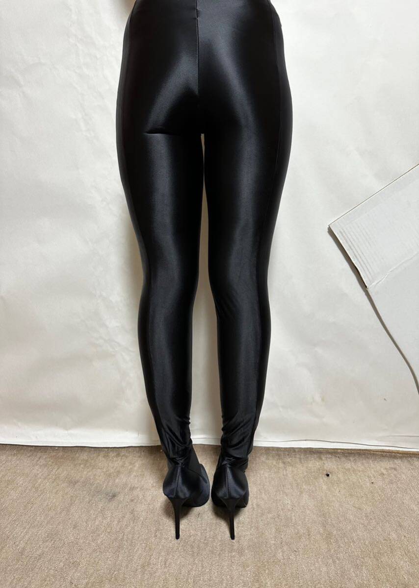  boots unification satin cloth? stretch high heel cosplay 25.5cm leggings 