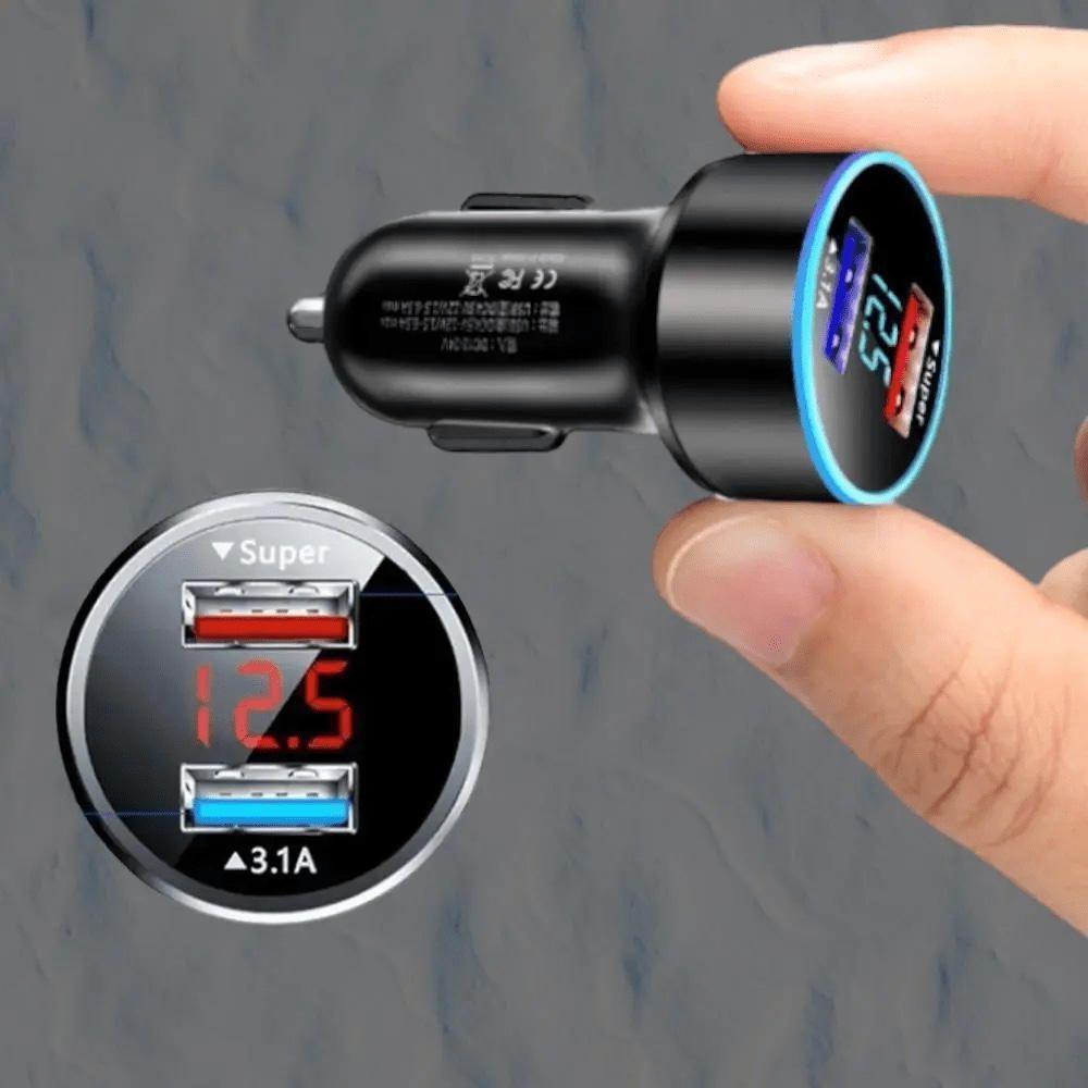 2ポート USB シガーソケット 車載 急速充電 充電 小型 車用 LED 2口の画像7