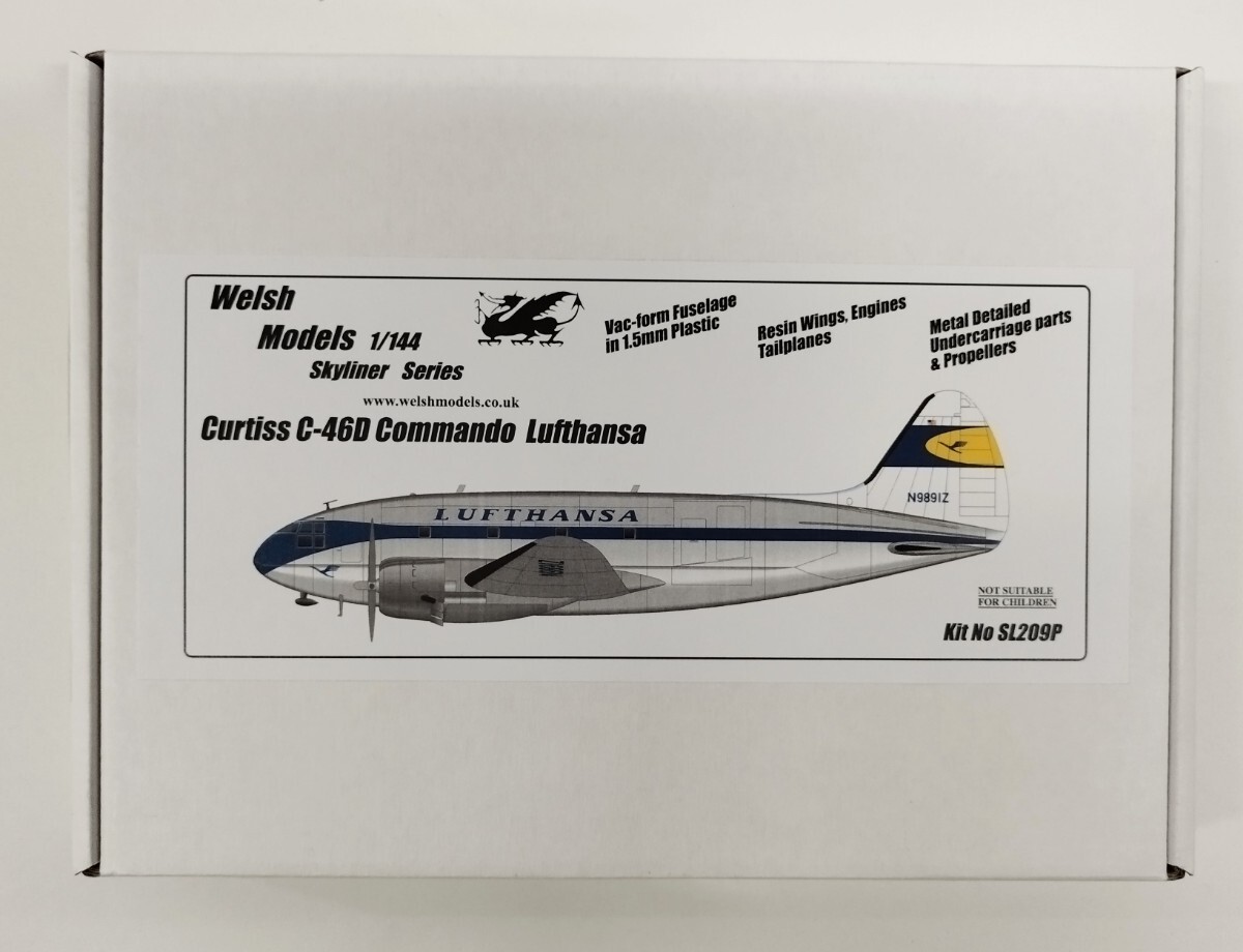 Welsh Models 1/144 カーチスＣ-46D Command Lufthansa レジン・メタル・バキューム複合素材マテリアルキット_画像1