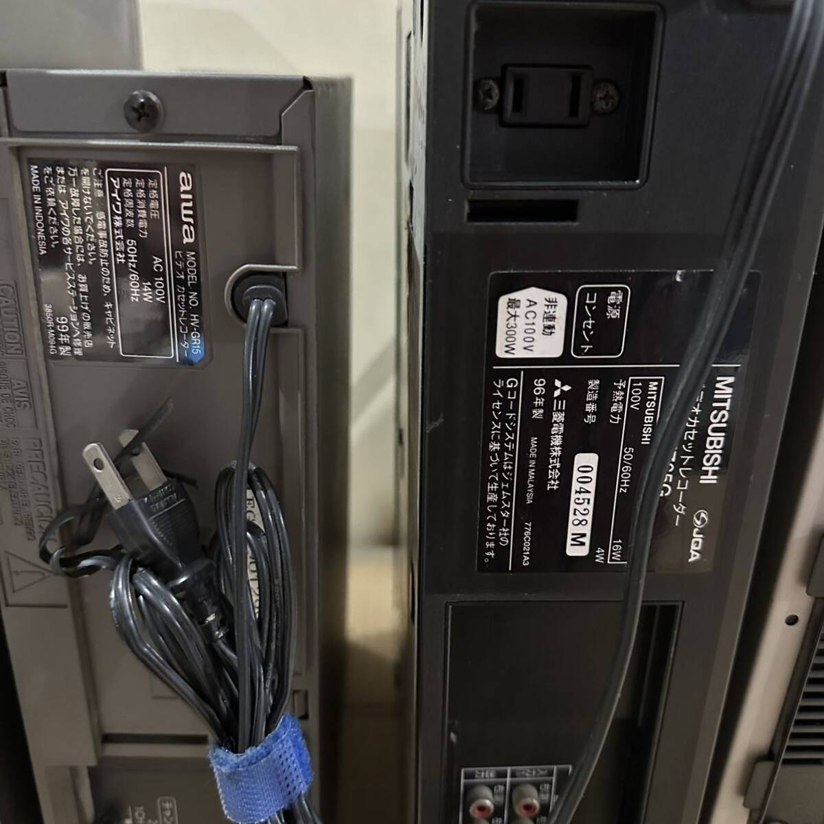 VHSビデオデッキ 5種まとめ売り 動作未確認 Panasonic NV-H220G / aiwa HV-GR15 / MITSUBISHI HV-FZ65G / SONY SLV-NR500 / SANYO VZ-H450Bの画像6