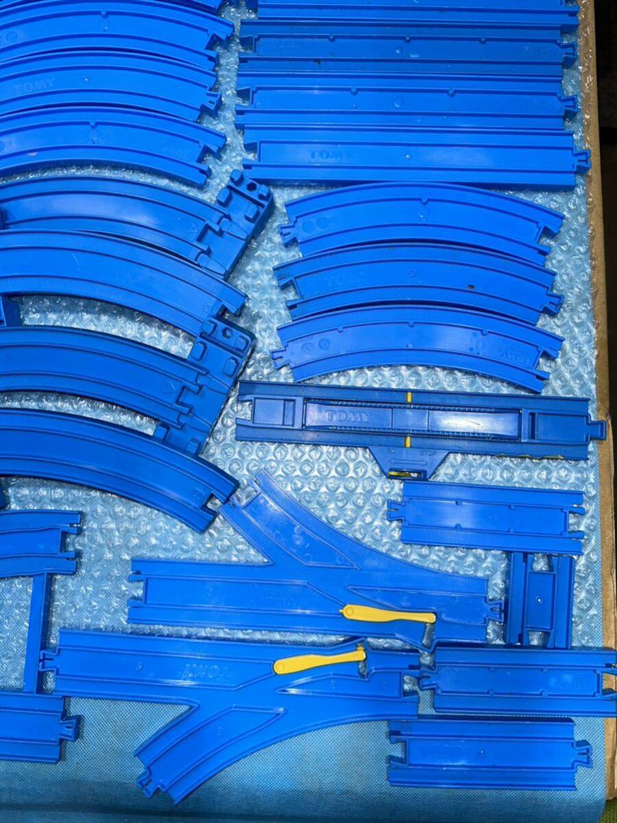  Plarail rail large amount summarize direct line bending line sloping road Turn out Stop . line wide width Point etc. Takara Tommy ⑥80