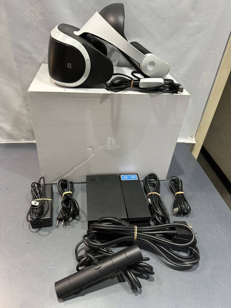 SONY PS4 PSVR CUH-ZVR1 CUHJ-16001 本体 カメラ プロセッサーユニット ACアダプタ ケーブル【簡易チェック/通電起動確認済み】100サイズの画像2