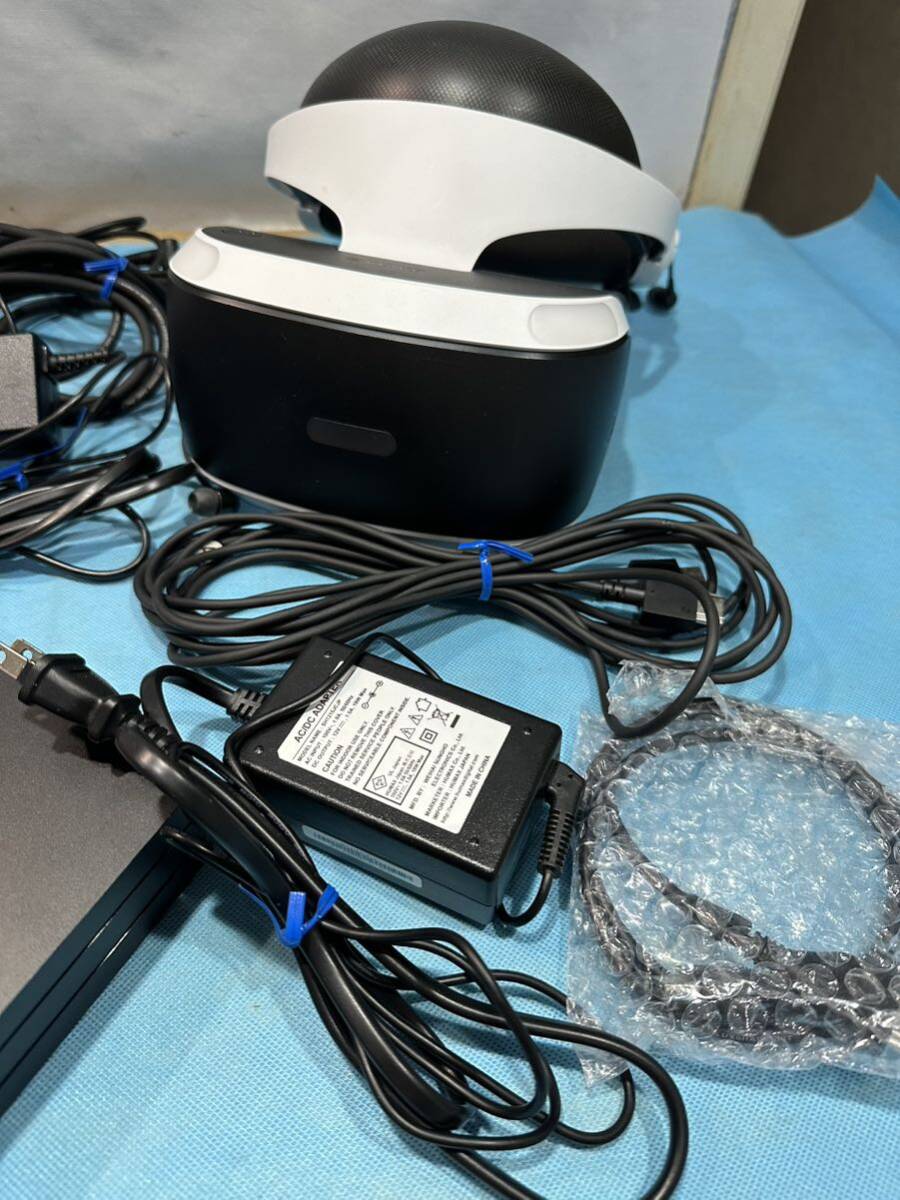 PlayStation PS4 SONY PSVR CUH-ZVR2 VRヘッドセット 本体 カメラ プロセッサーユニット ACアダプタ ケーブル ソニー PlayStationVR _画像2