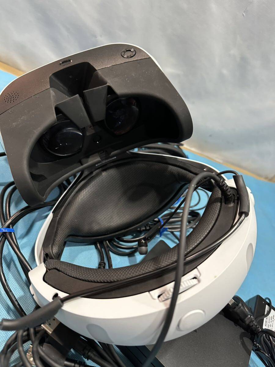 PlayStation PS4 SONY PSVR CUH-ZVR2 VRヘッドセット 本体 カメラ プロセッサーユニット ACアダプタ ケーブル ソニー PlayStationVR _画像5
