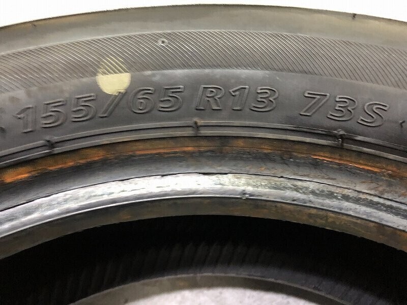 ★保管袋付★(PS6A045) 155/65R13 73S BRIDGESTONE NEXTRY 2022年 4本 夏タイヤ 送料無料_画像5