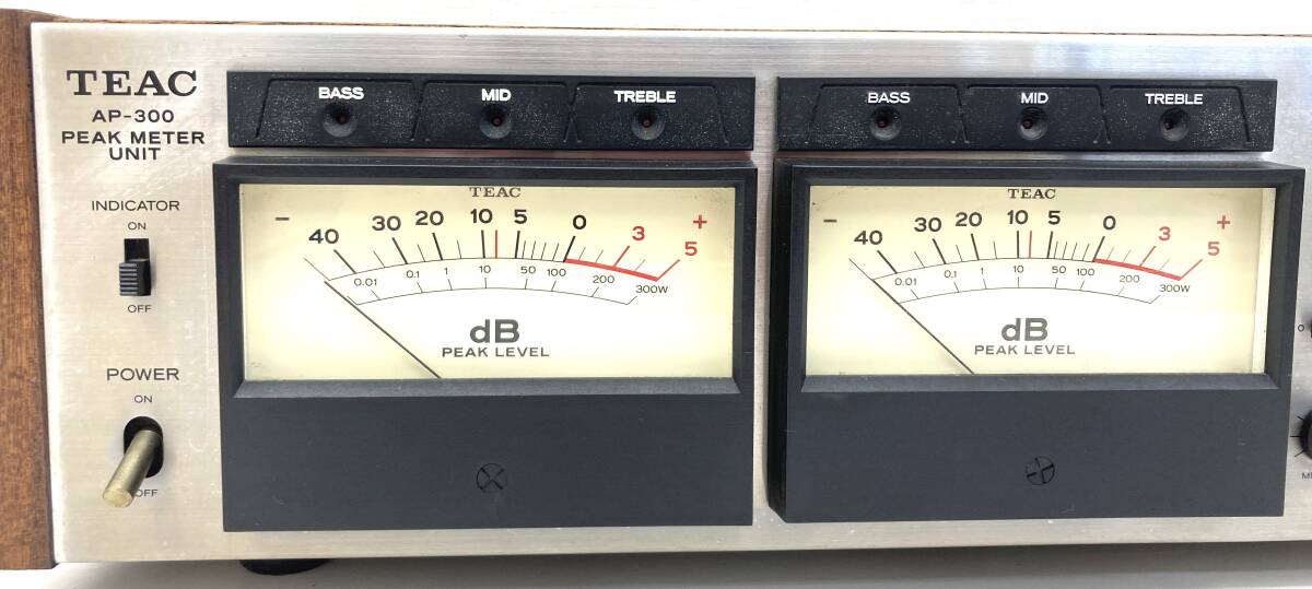 4-19【中古現状品】TEAC AP-300 PEAK METER UNIT ピークレベルメーター オーディオ機器の画像2