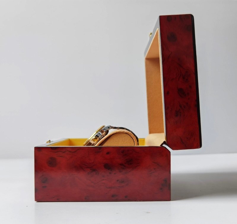 YWQ087 腕時計 収納 ケース 箱 ディスプレイ ボックス コレクション クッション 持ち運び 木 アクセサリー ジュエリーの画像3