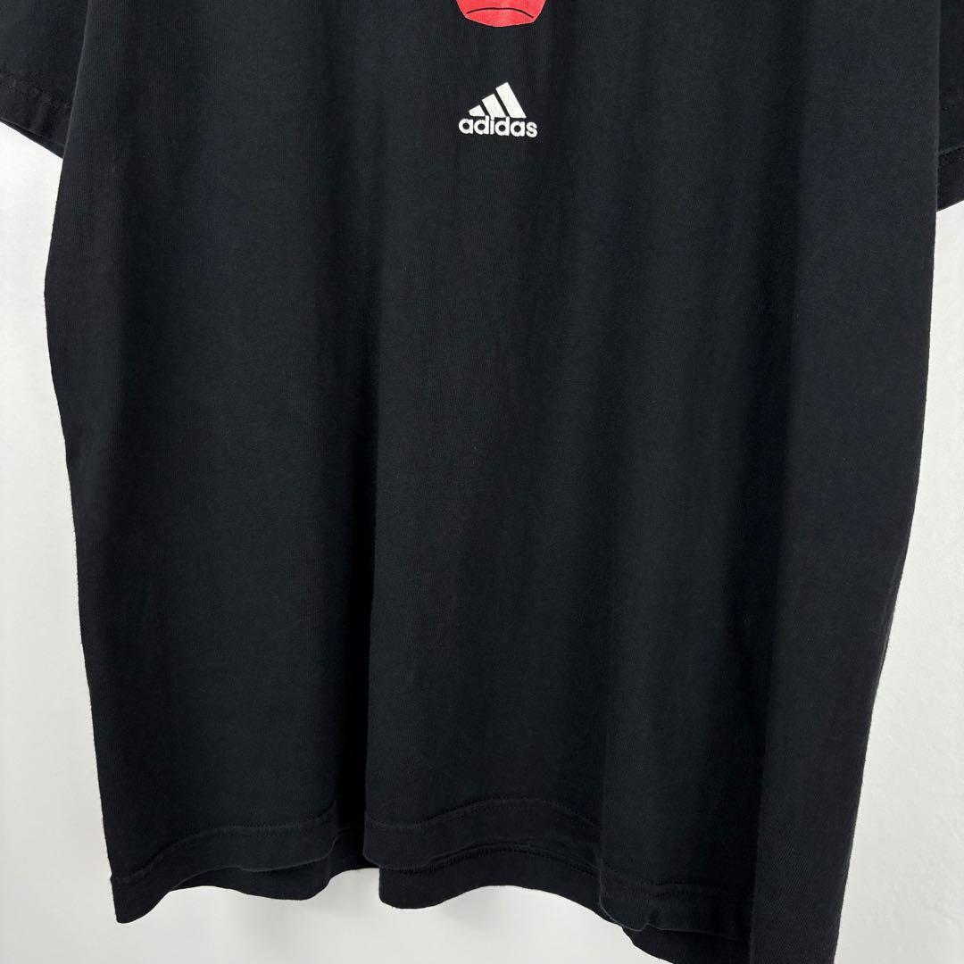 古着 adidas Tシャツ NBA シカゴブルズ BULLS ブラック L_画像3