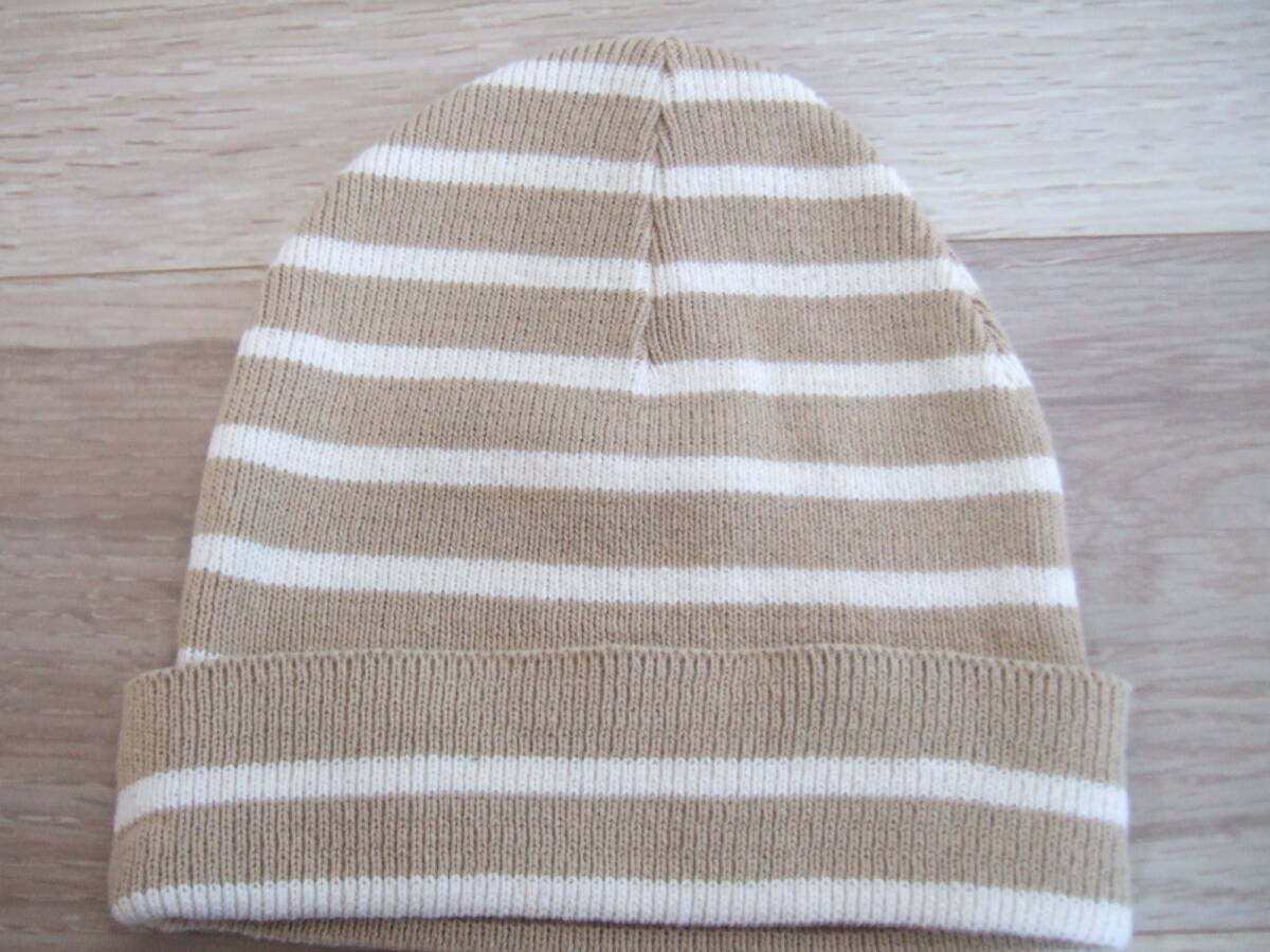 未使用 即決 ① ルミノア コットン ニットキャップ フランス製 綿100% Leminor cotton knit cap Le minor_画像2