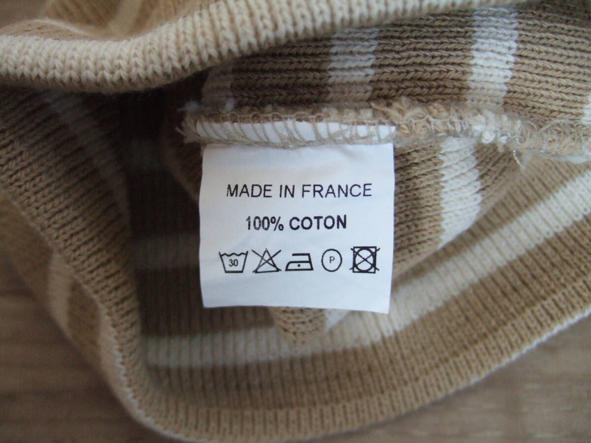 未使用 即決 ① ルミノア コットン ニットキャップ フランス製 綿100% Leminor cotton knit cap Le minor_画像3