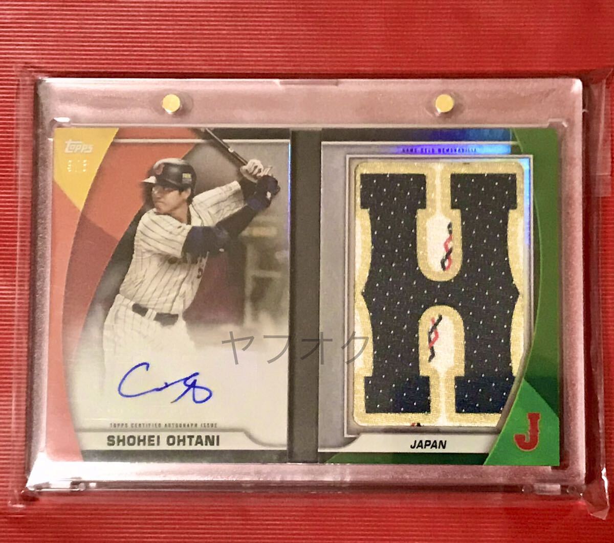 ☆国宝級カード☆大谷翔平直筆サイン2023 Topps World Baseball Classic WBC Shohei Ohtani Nameplate Relic Book Autograph MVP パッチ_画像9