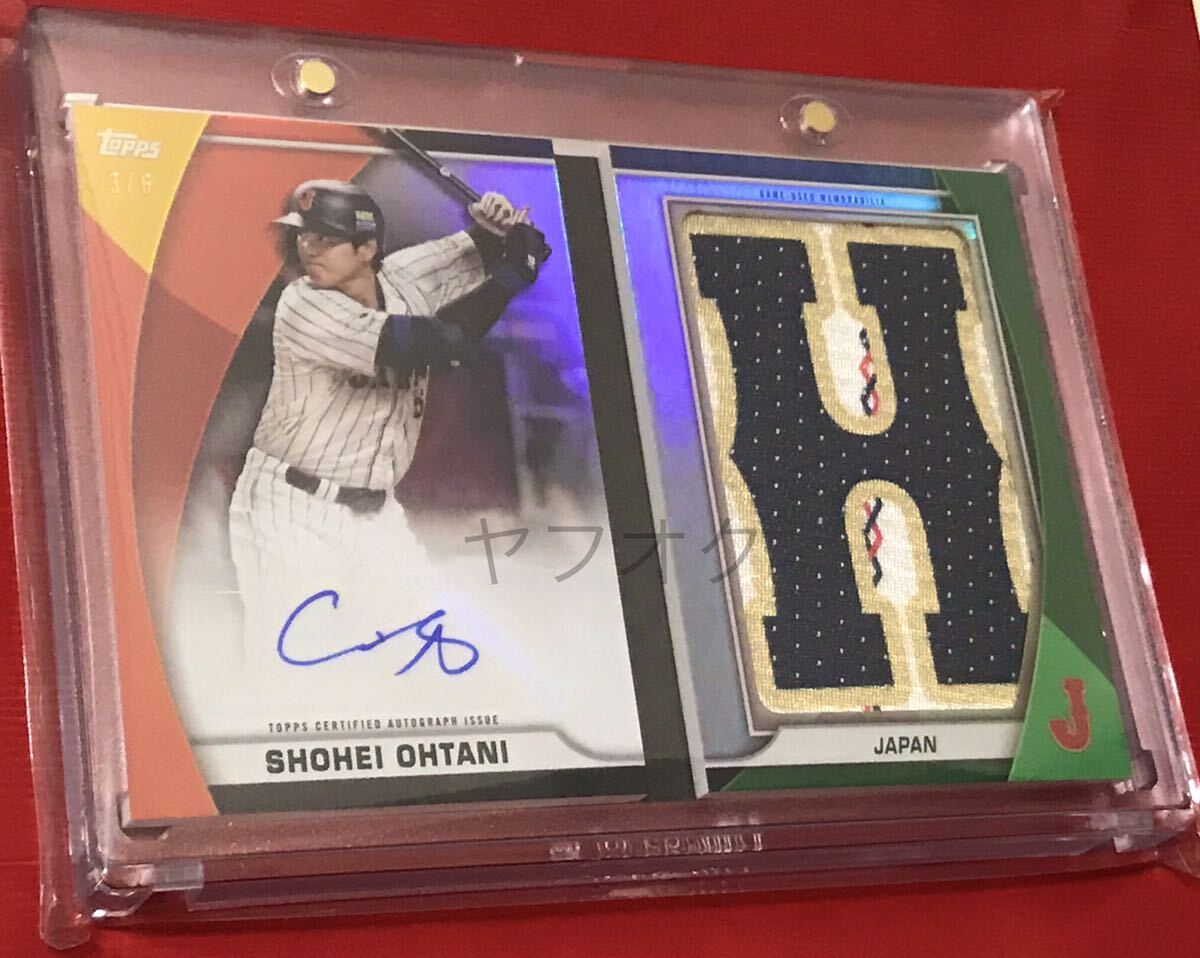 ☆国宝級カード☆大谷翔平直筆サイン2023 Topps World Baseball Classic WBC Shohei Ohtani Nameplate Relic Book Autograph MVP パッチ_画像1