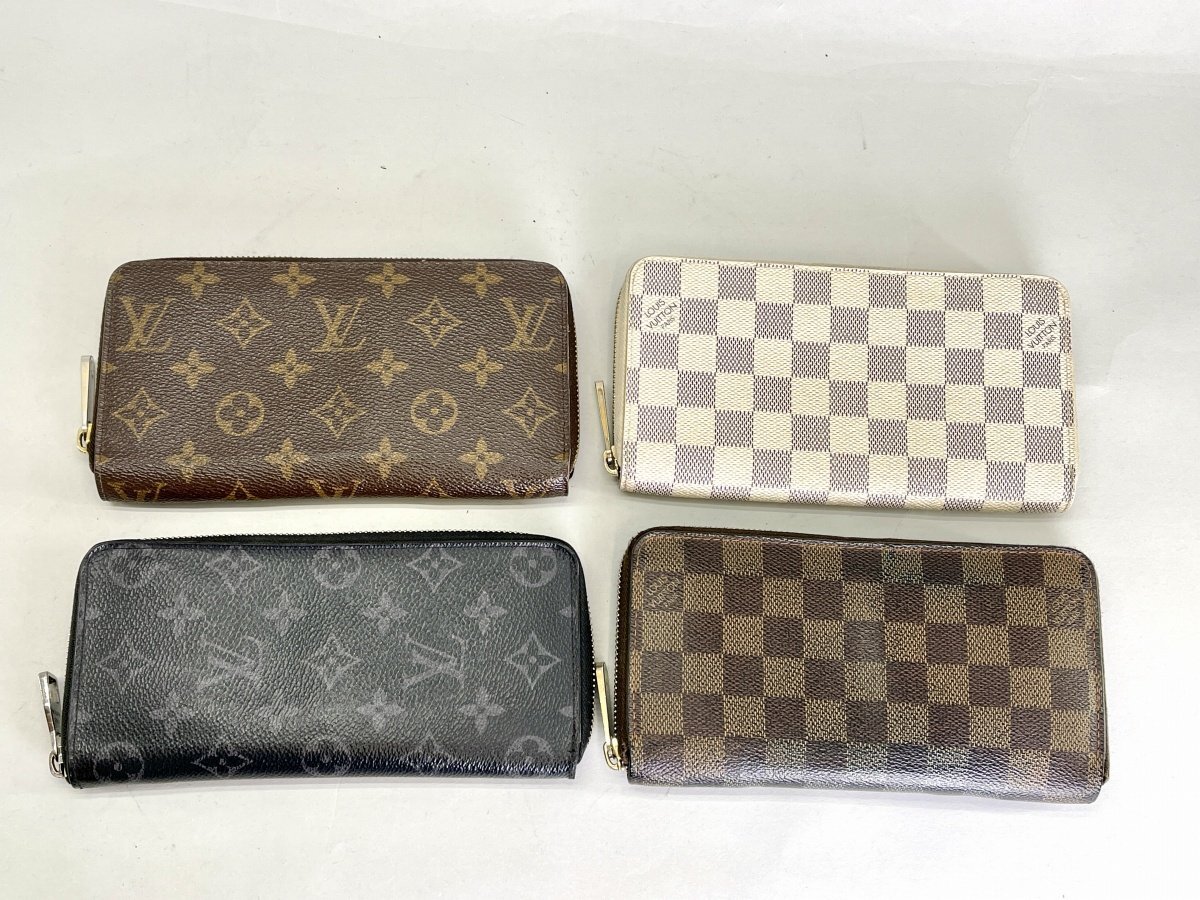 LOUIS VUITTON ルイ ヴィトン モノグラム・ダミエ 長財布4点まとめて ジッピーウォレット/ヴェルティカル 中古品[328005_画像2