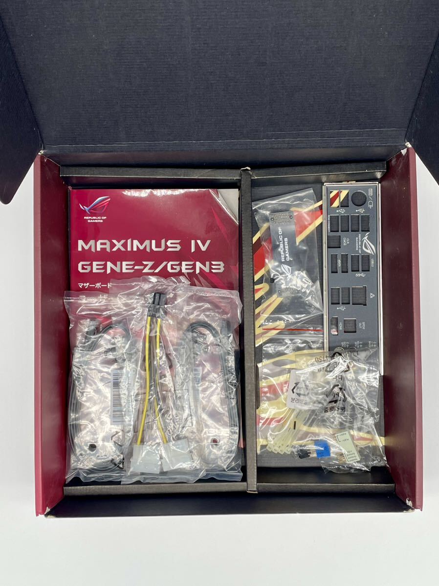 ASUS Maximus IV GENE-Z/GEN3 マザーボードIntel 日本語マニュアル付き 元箱あり 未使用部品あり 現状品の画像8