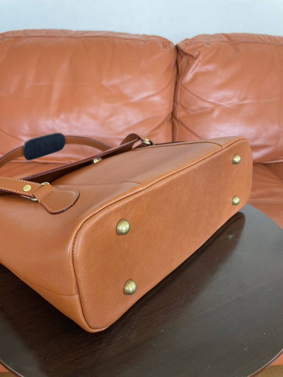 1 jpy start * ultimate beautiful goods *....dyemi* multi tote bag Mini handbag leather Camel 