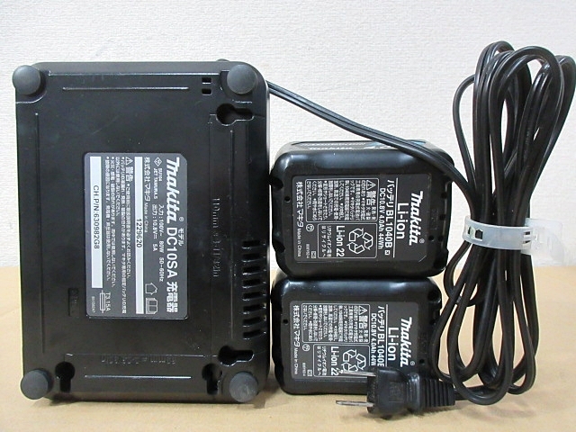 S5766 中古 YAMADA ヤマダ EG-400BⅡ EG-400B2 バッテリー式グリースガン 10.8V バッテリー2個＆充電器etc付の画像8