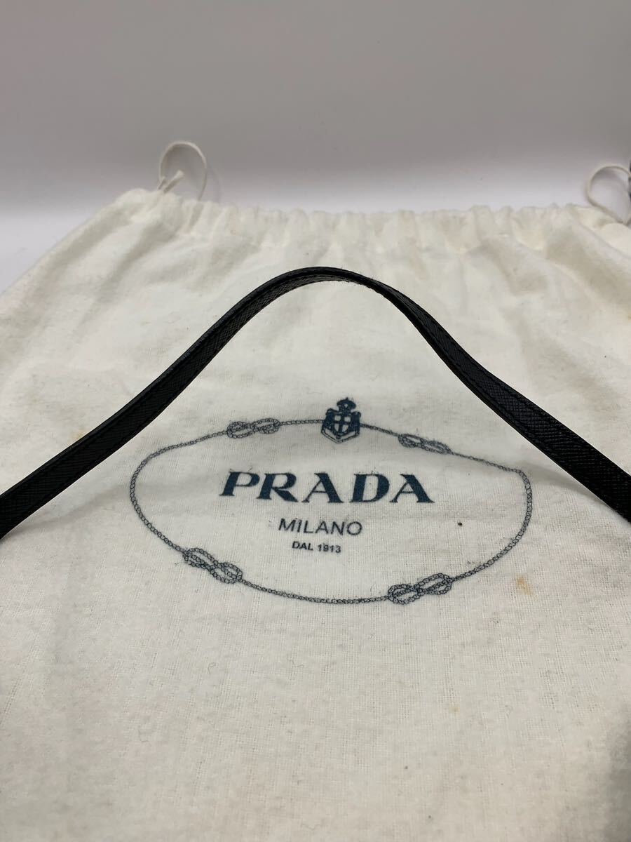 ◎ PRADA サフィアーノ チェーン ショルダー バック レザー 2006バレンタイン限定！！の画像10